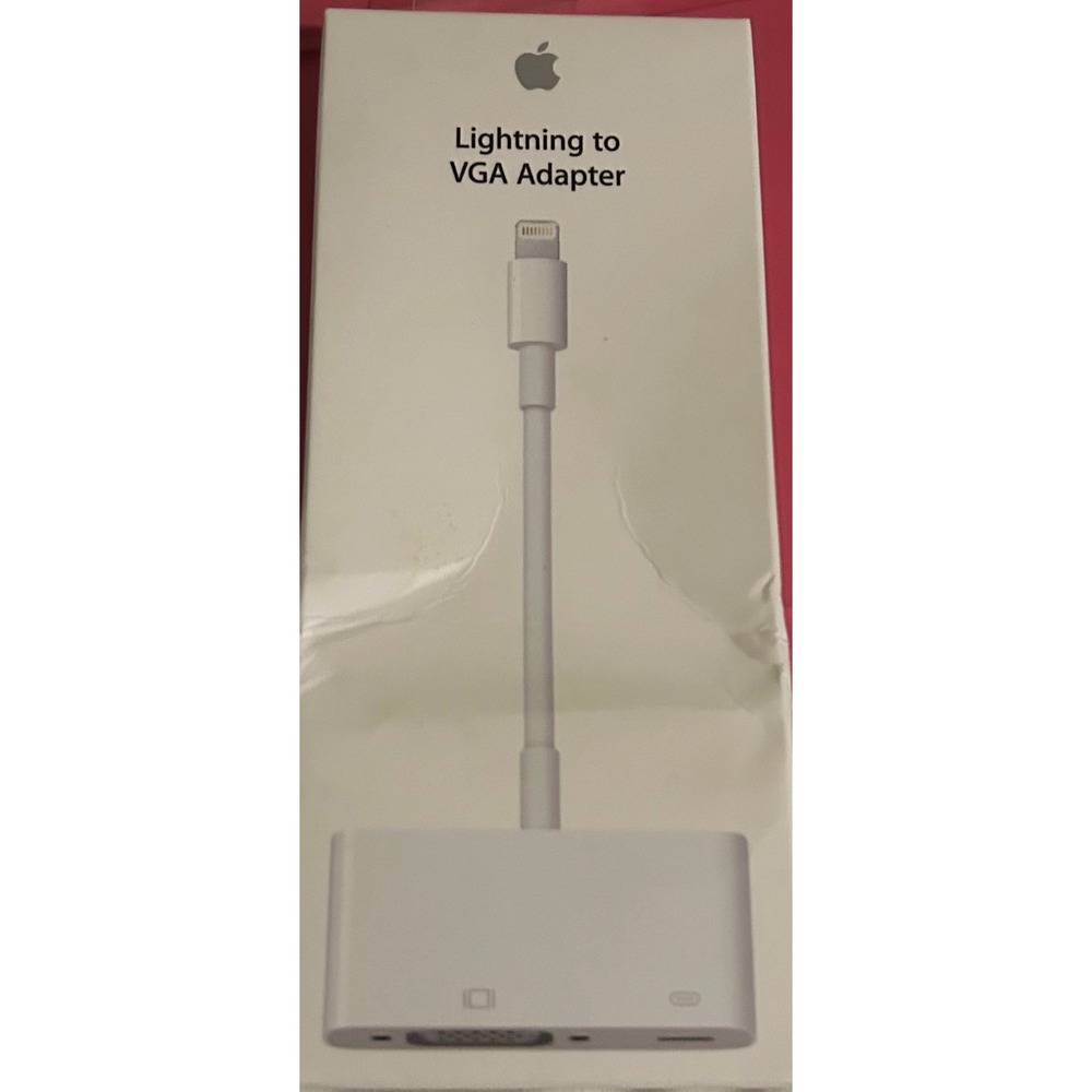 Apple Lightning to VGA Adapter MD825AM/A White for iPhone iPad iPod